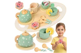 Zestaw herbaciany z drewna – zielony