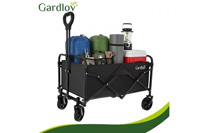 Wózek transportowy na plażę składany 90 l – nośność 100 kg