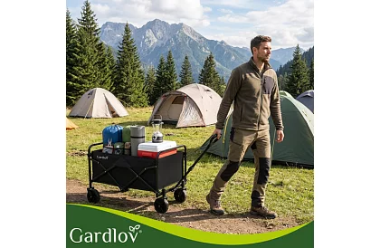 Wózek transportowy na plażę składany 90 l – nośność 100 kg