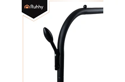 Podwójny wieszak na ubrania na kółkach