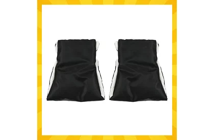 Czarny rękawnik - ciepłe rękawice na wózek