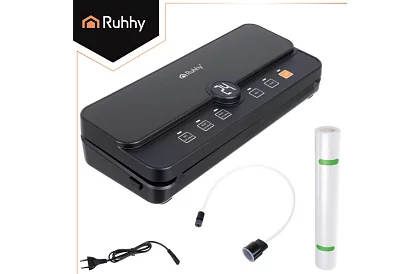 Zgrzewarka próżniowa do folii z wagą – 80 kPa, 110 W + akcesoria