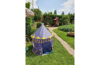 Namiot dziecięcy – niebieski dla księżniczki