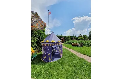 Namiot dziecięcy – niebieski dla księżniczki