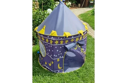 Namiot dziecięcy – niebieski dla księżniczki