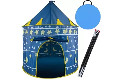 Namiot dziecięcy – niebieski dla księżniczki