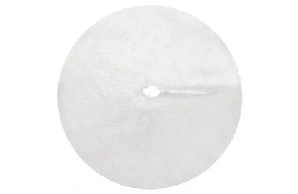 Podkładka pod choinkę – 150 cm, biała skóra