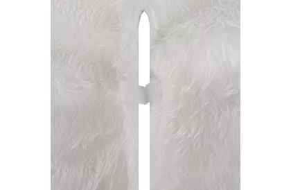 Podkładka pod choinkę – 150 cm, biała skóra