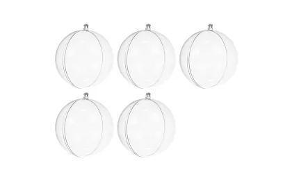 Bańki akrylowe do dekoracji, napełnienia - średnica 10 cm, 5 szt.