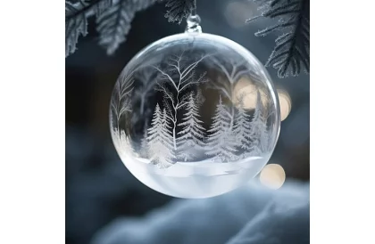 Bańki akrylowe do dekoracji, napełnienia - średnica 10 cm, 5 szt.