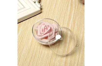 Bańki akrylowe do dekoracji, napełnienia - średnica 10 cm, 5 szt.