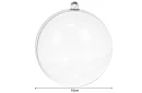Bańki akrylowe do dekoracji, napełnienia - średnica 10 cm, 5 szt.