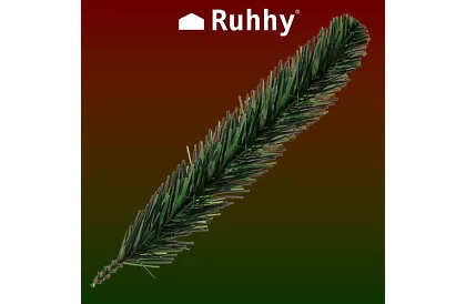 Gałęzie sztucznego świerka do dekoracji – 29 cm, 40 szt.