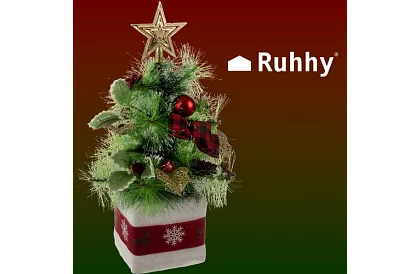 Udekorowana sztuczna choinka – 45 cm