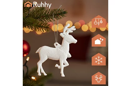 Ozdoby świąteczne – zestaw 9 reniferów