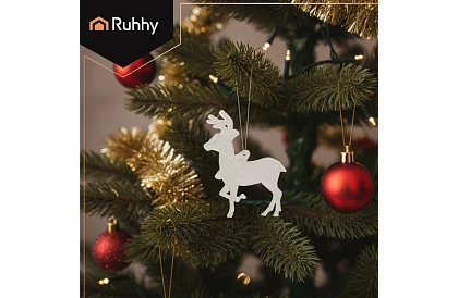 Ozdoby świąteczne – zestaw 9 reniferów