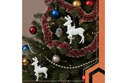 Ozdoby świąteczne – zestaw 9 reniferów