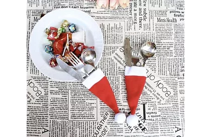 Kieszeń na sztućce na Boże Narodzenie – zestaw 12 szt.