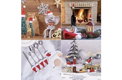 Kieszeń na sztućce na Boże Narodzenie – zestaw 12 szt.