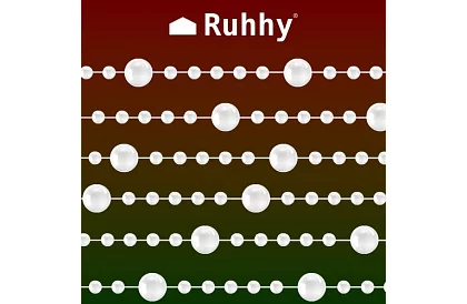 Dekoracje świąteczne – łańcuch z perłami 5 metrów