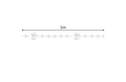 Dekoracje świąteczne – łańcuch z perłami 5 metrów