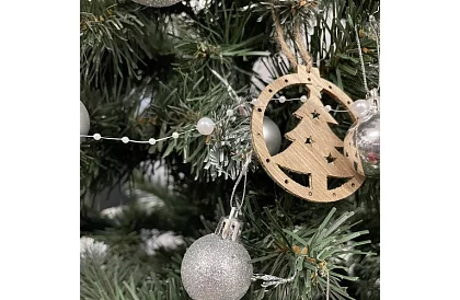 Dekoracje świąteczne – łańcuch z perłami 5 metrów