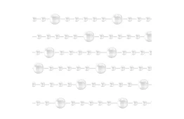 Dekoracje świąteczne – łańcuch z perłami 5 metrów
