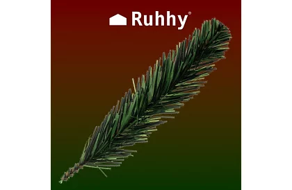 Gałęzie sztucznego świerka do dekoracji – 21 cm, 40 szt.