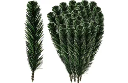 Gałęzie sztucznego świerka do dekoracji – 21 cm, 40 szt.