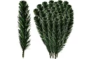 Gałęzie sztucznego świerka do dekoracji – 21 cm, 40 szt.