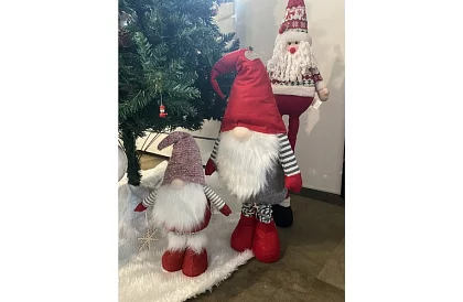 Świąteczny krasnal z czapką – teleskopowy 50-82 cm