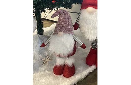 Świąteczny krasnal z czapką – teleskopowy 50-82 cm