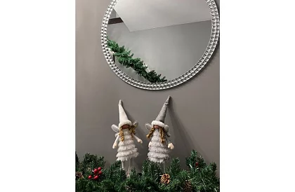 Wielkanocna srebrna wróżka z skrzydłami – 40 cm