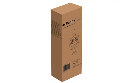 Czerwony świąteczny wróżek z skrzydłami – 40 cm