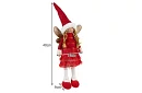 Czerwony świąteczny wróżek z skrzydłami – 40 cm