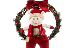 Wieniec świąteczny na drzwi ELF – 36 × 55 cm