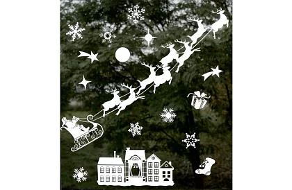 Naklejki świąteczne na okno – Wesołych Świąt