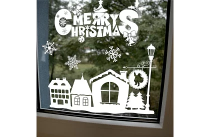 Naklejki świąteczne na okno – Wesołych Świąt