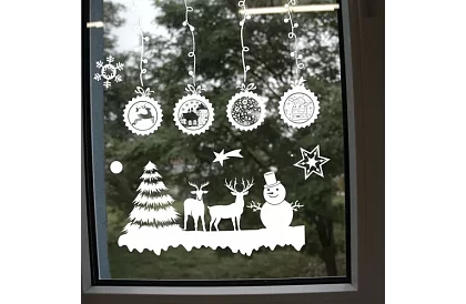 Naklejki świąteczne na okno – Christmas Time