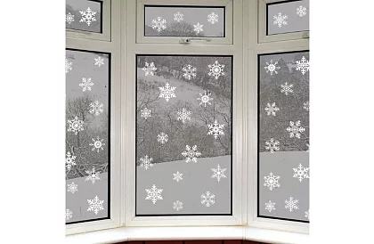 Naklejki świąteczne na okno – płatki