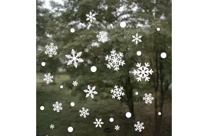 Naklejki świąteczne na okno – płatki