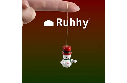 Świąteczne drewniane ozdoby - 10 sztuk