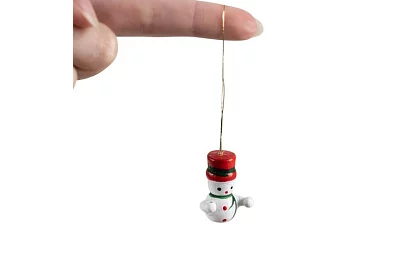 Świąteczne drewniane ozdoby - 10 sztuk