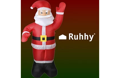 Nadmuchiwany Święty Mikołaj 180 cm z oświetleniem LED i sprężarką