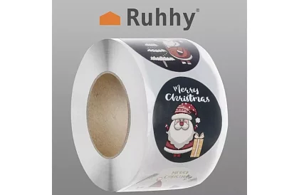 Naklejki świąteczne na rolce – 500 sztuk