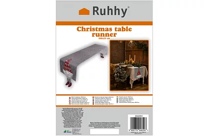 Długi bieżnik świąteczny z elfem 215 x 34 cm