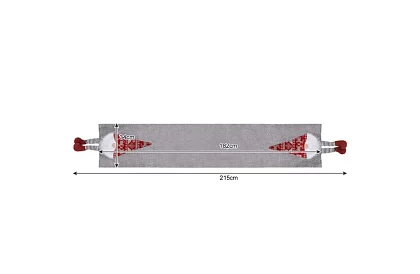 Długi bieżnik świąteczny z elfem 215 x 34 cm