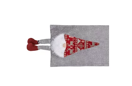 Długi bieżnik świąteczny z elfem 215 x 34 cm