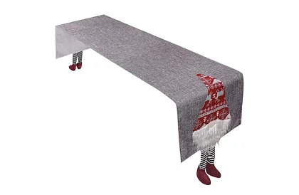 Długi bieżnik świąteczny z elfem 215 x 34 cm