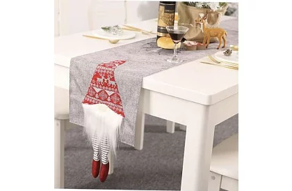 Długi bieżnik świąteczny z elfem 215 x 34 cm
